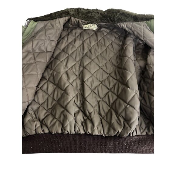 VINTAGE Flight Jacket WPL 10881 Men's XL 100% Nylon Green Military - Picture 3 of 15